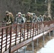 Cold-Weather Operations Course Class 20-02 students practice snowshoeing at Fort McCoy