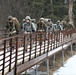 Cold-Weather Operations Course Class 20-02 students practice snowshoeing at Fort McCoy