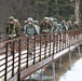 Cold-Weather Operations Course Class 20-02 students practice snowshoeing at Fort McCoy