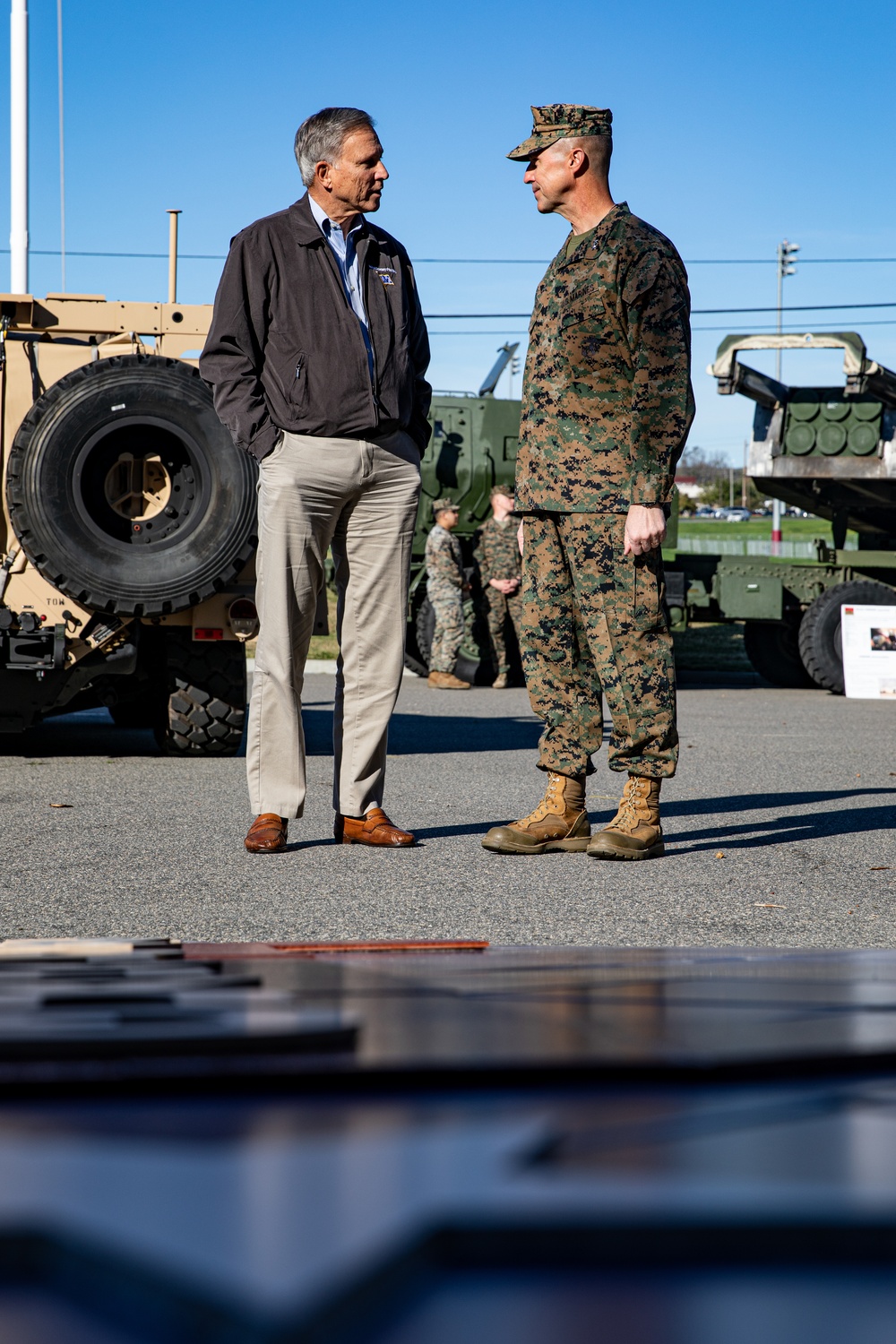 The Assistant Secretary of the Navy Visits 1st Marine Division