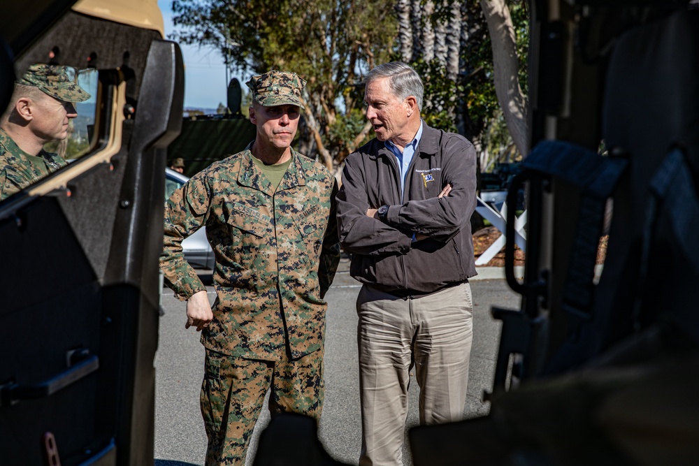 The Assistant Secretary of the Navy Visits 1st Marine Division