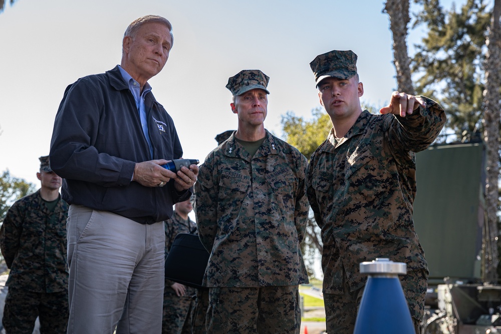 The Assistant Secretary of the Navy Visits 1st Marine Division