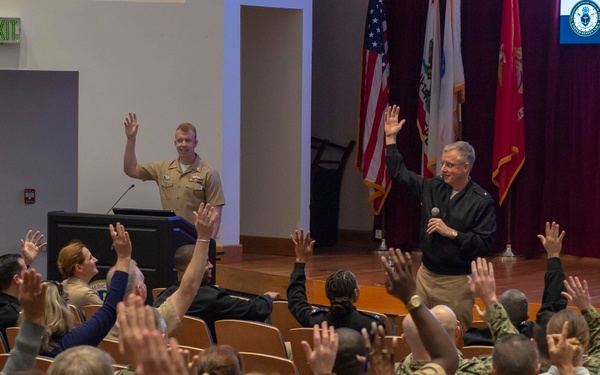 Rear Admiral Holds All Hands Call