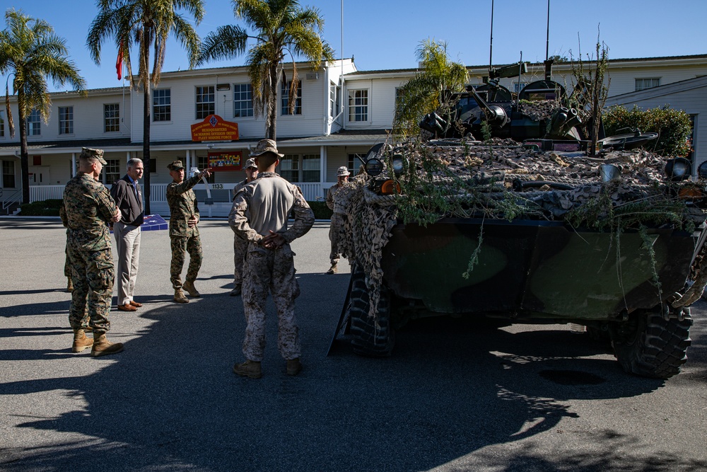 The Assistant Secretary of the Navy Visits 1st Marine Division