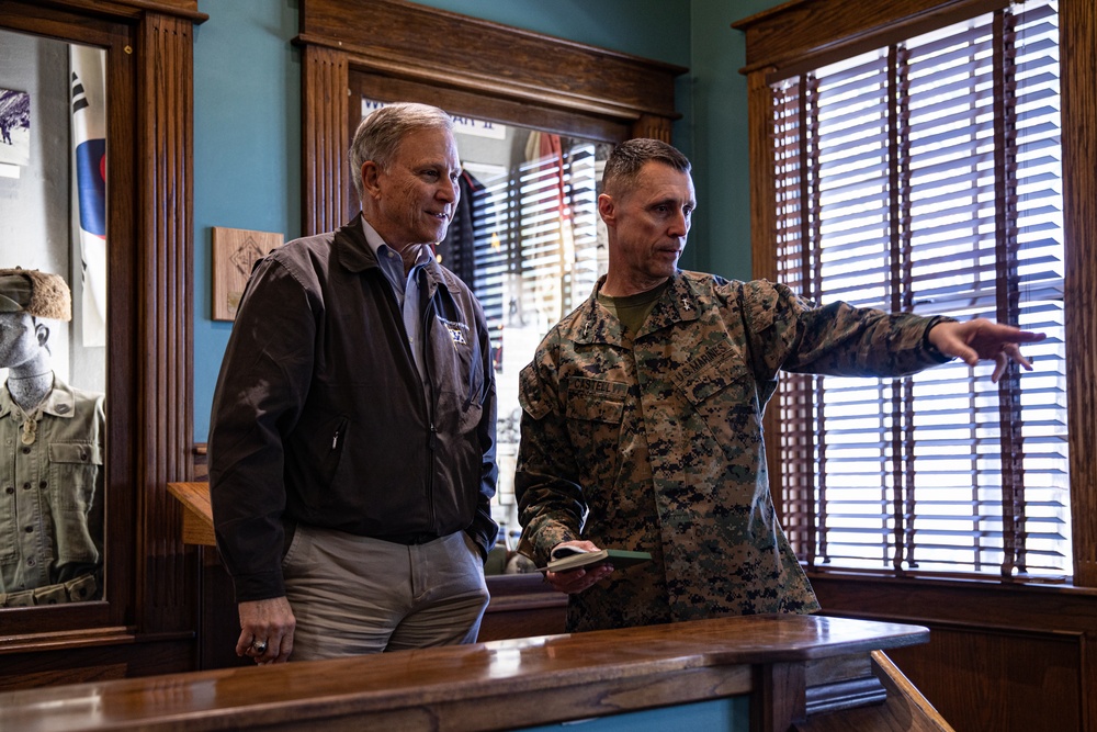 The Assistant Secretary of the Navy Visits 1st Marine Division