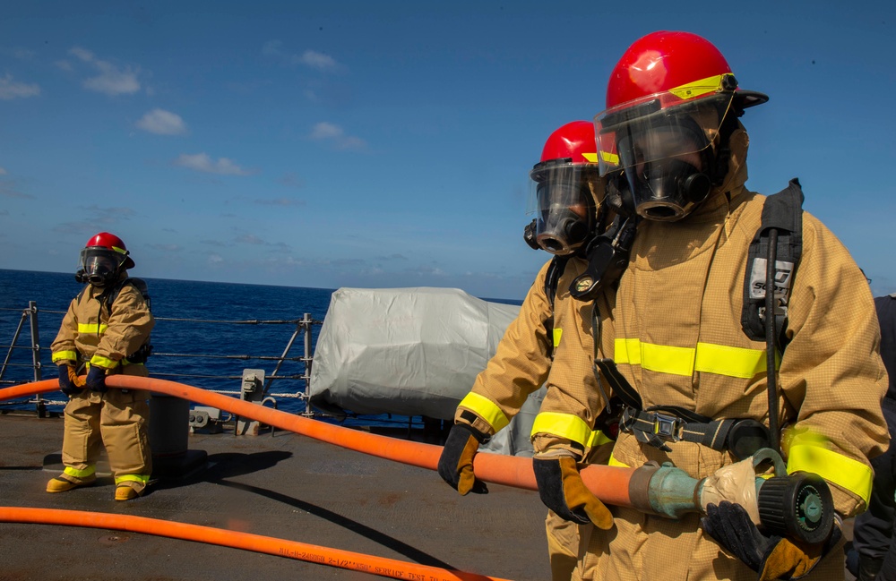 Barry Conducts General Quarters on Missile Deck