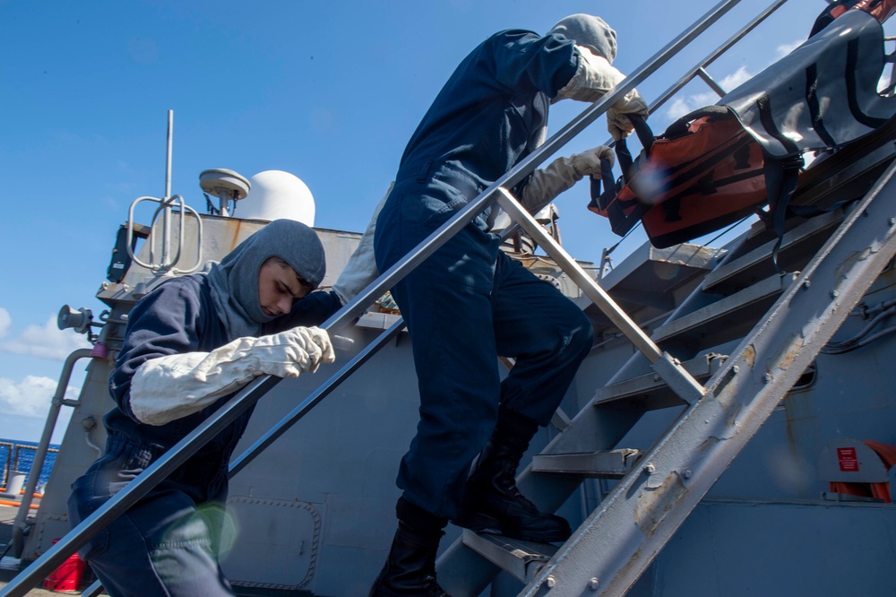 Barry Conducts General Quarters on Missile Deck