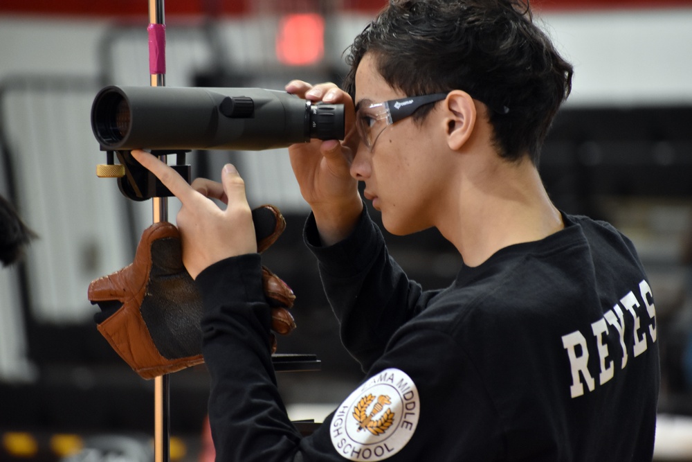 Zama Middle High School JROTC hosts marksmanship competition