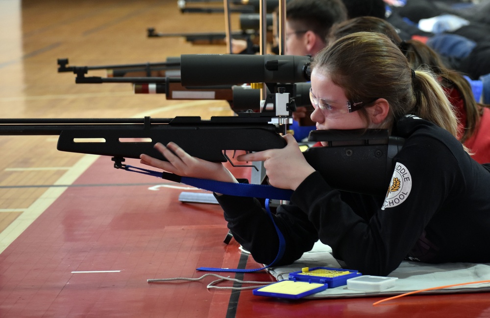 Zama Middle High School JROTC hosts marksmanship competition