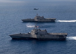 USS Montgomery, USS Gabrielle Giffords Operate in the South China Sea
