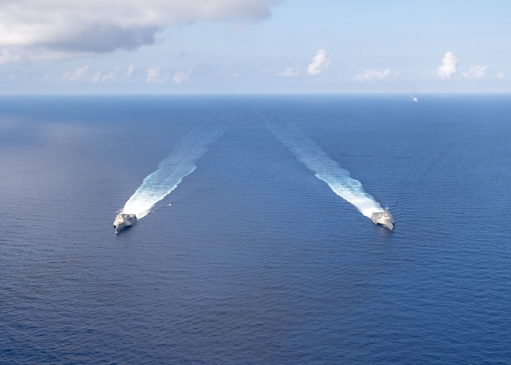 USS Montgomery, USS Gabrielle Giffords Operate in the South China Sea