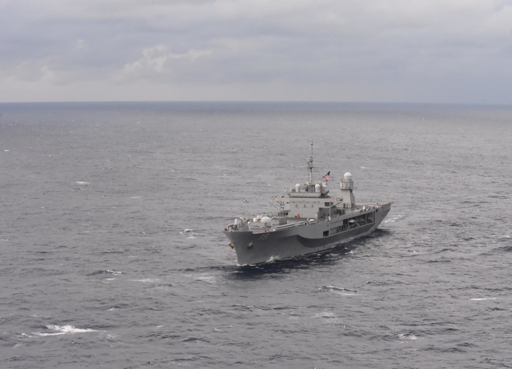 USS Blue Ridge (LCC 19) Sails Philippine Sea