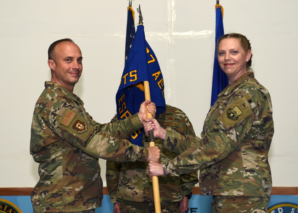 407th Expeditionary Support Squadron change of command