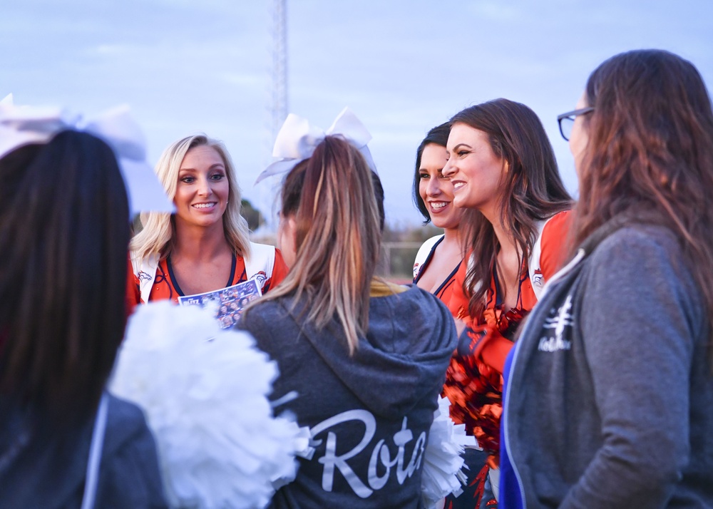 Denver Broncos Cheerleaders and Alumni Visit NAVSTA Rota