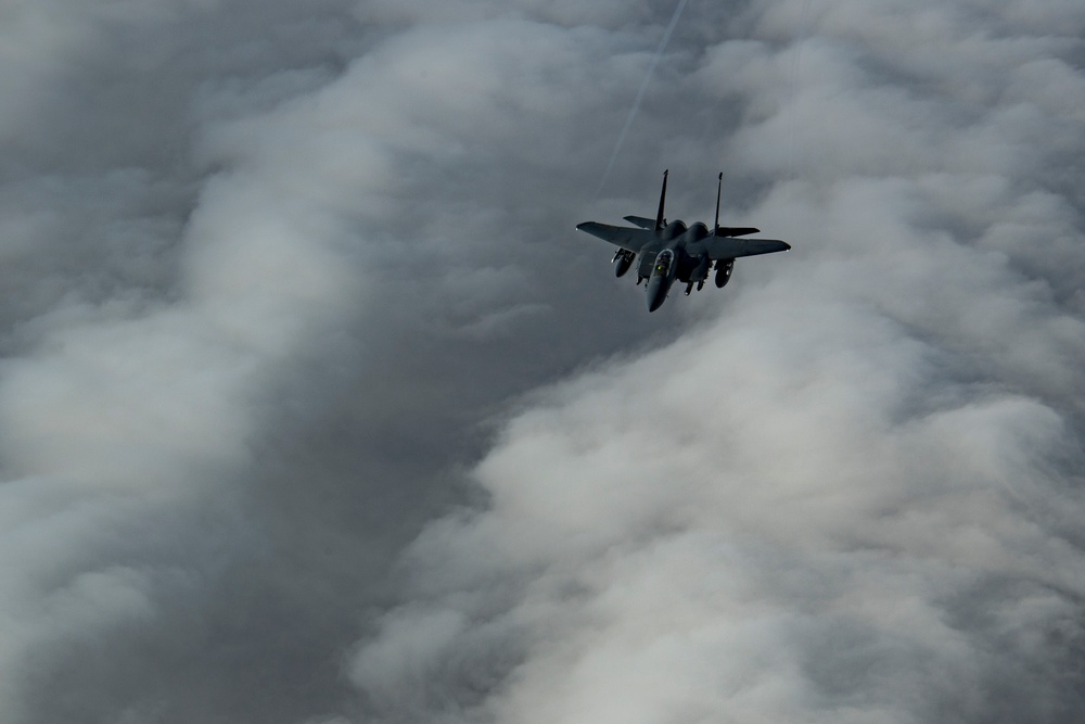 Deployed KC-10 refueling mission