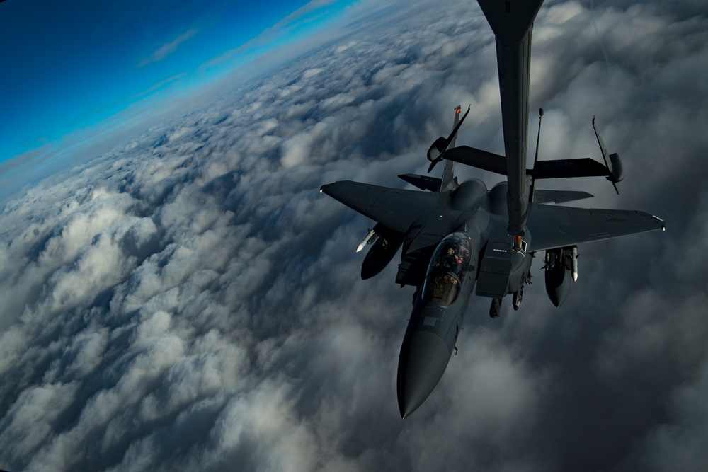 Deployed KC-10 refueling mission