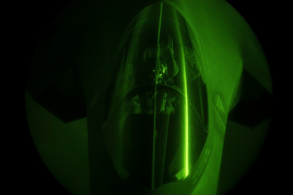 Deployed low-light KC-135 refueling mission