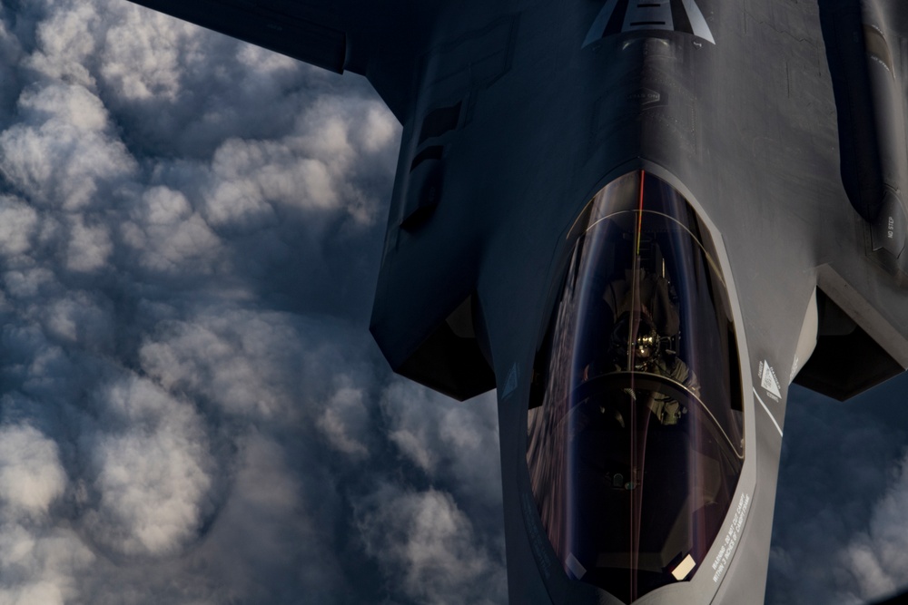 Deployed low-light KC-135 refueling mission