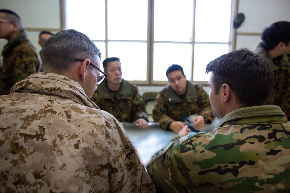 U.S. Marines Have Bilateral Meeting with JGSDF Northern Viper 2020