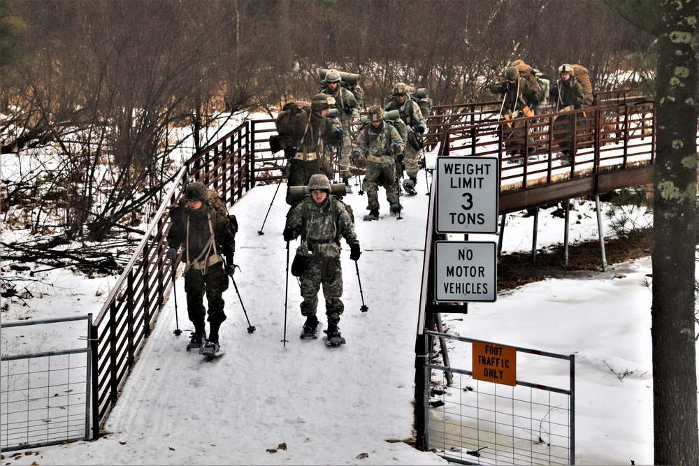 Cold-Weather Operations Course Class 20-02 completes snowshoe, ahkio sled use training at Fort McCoy