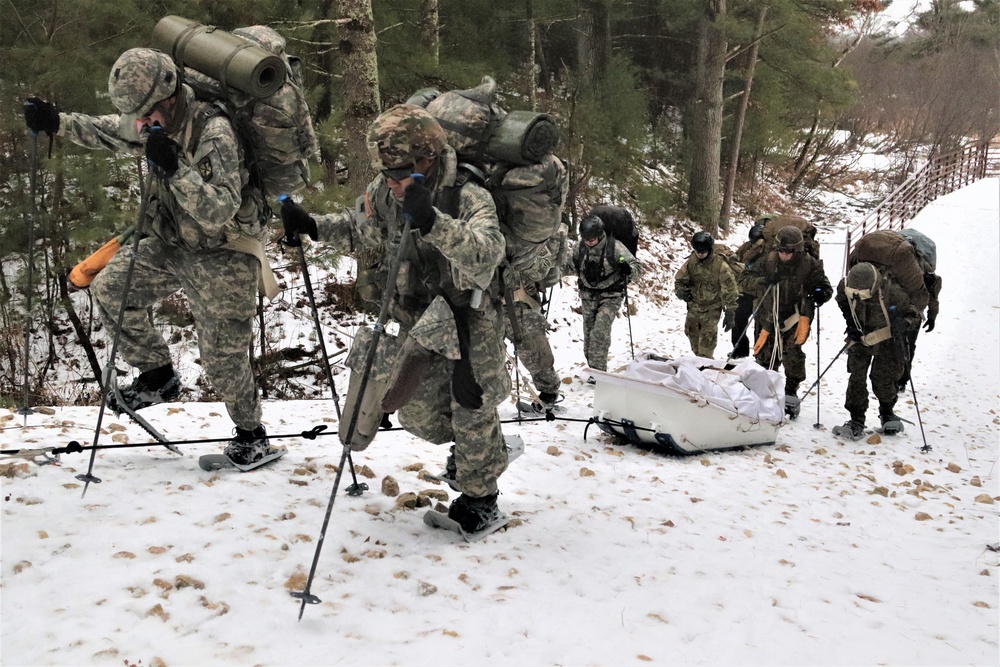 Cold-Weather Operations Course Class 20-02 completes snowshoe, ahkio-sled-use training at Fort McCoy