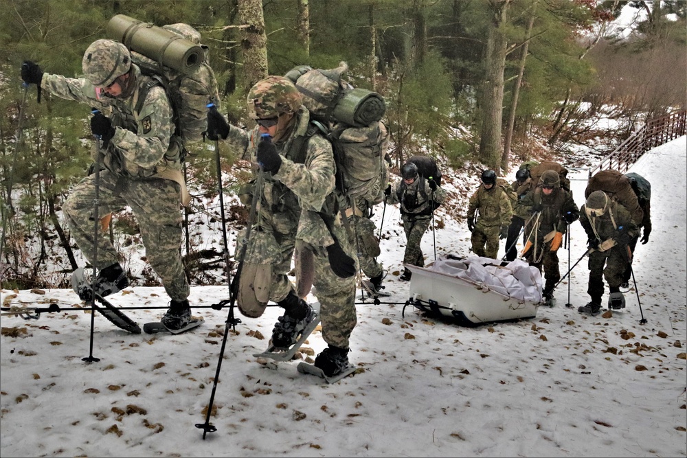 Cold-Weather Operations Course Class 20-02 completes snowshoe, ahkio-sled-use training at Fort McCoy