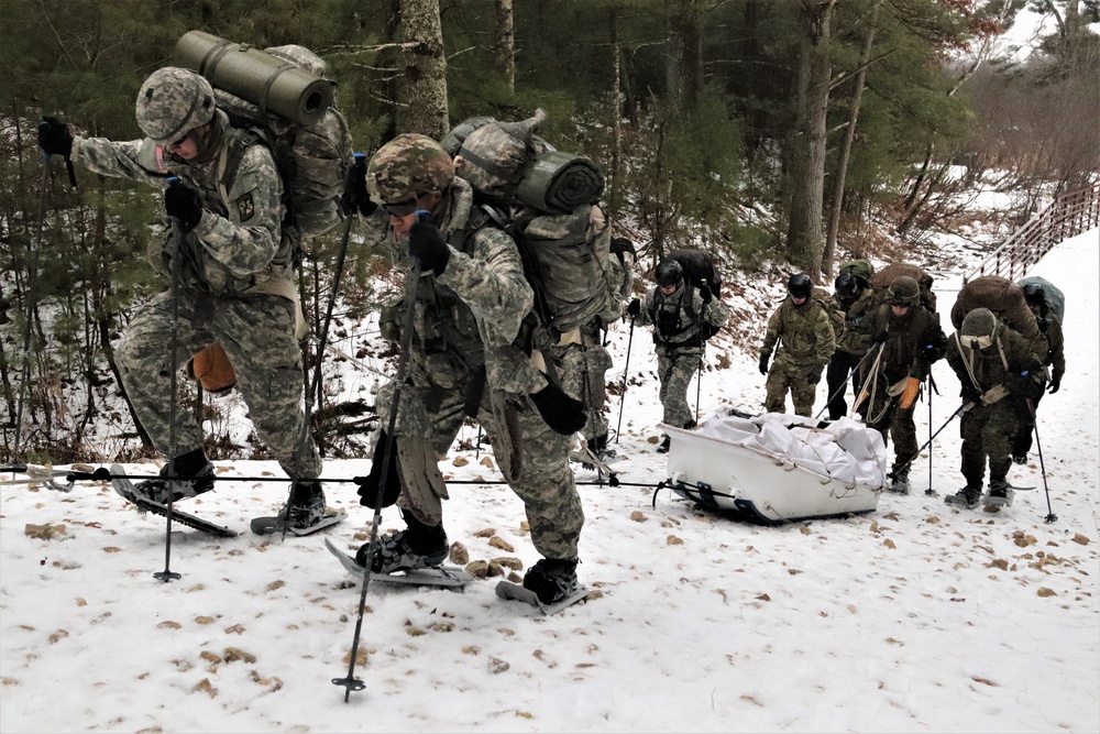 Cold-Weather Operations Course Class 20-02 completes snowshoe, ahkio-sled-use training at Fort McCoy