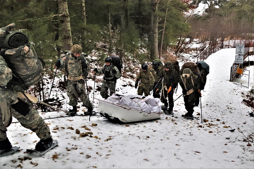 Cold-Weather Operations Course Class 20-02 completes snowshoe, ahkio-sled-use training at Fort McCoy