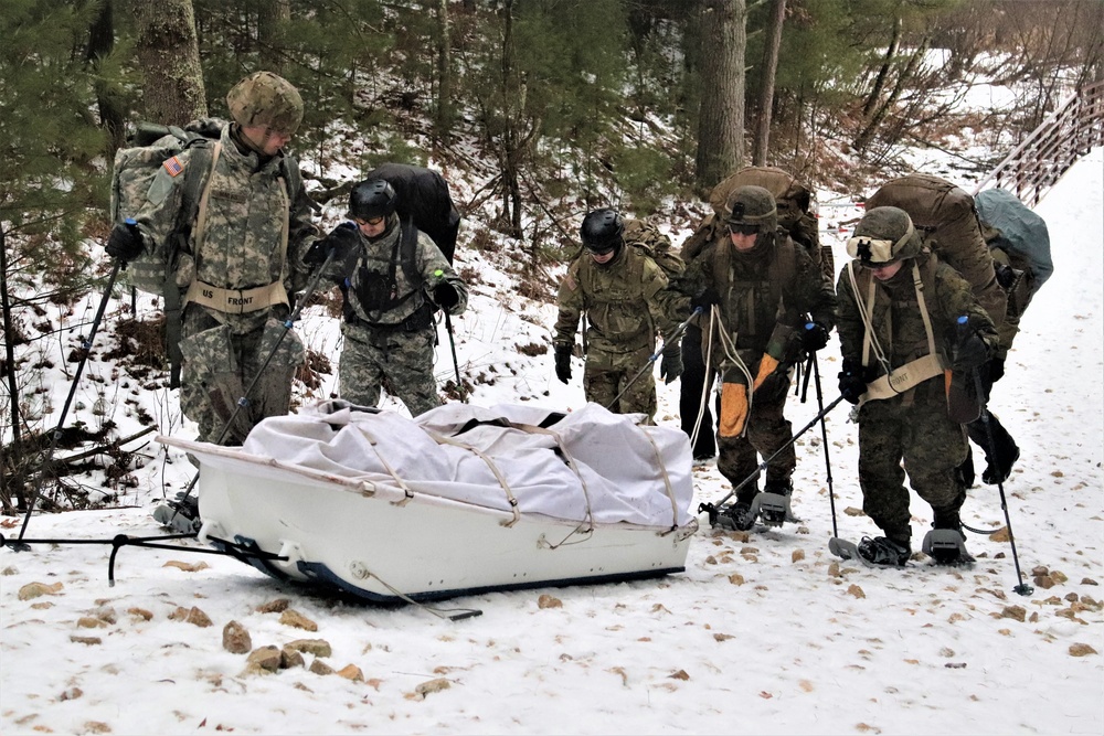 Cold-Weather Operations Course Class 20-02 completes snowshoe, ahkio-sled-use training at Fort McCoy