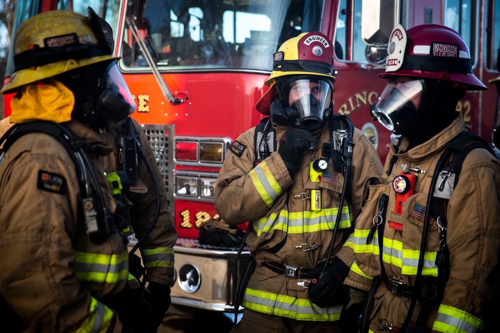 CPFD hosts partner agencies for structural firefighting exercise