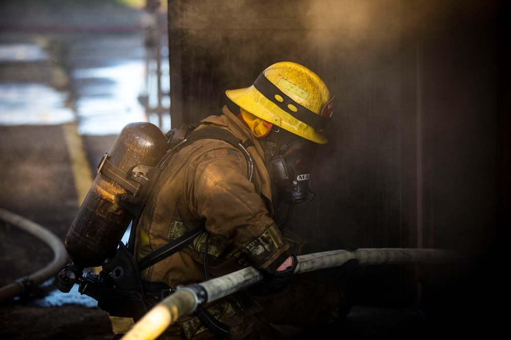 CPFD hosts partner agencies for structural firefighting exercise