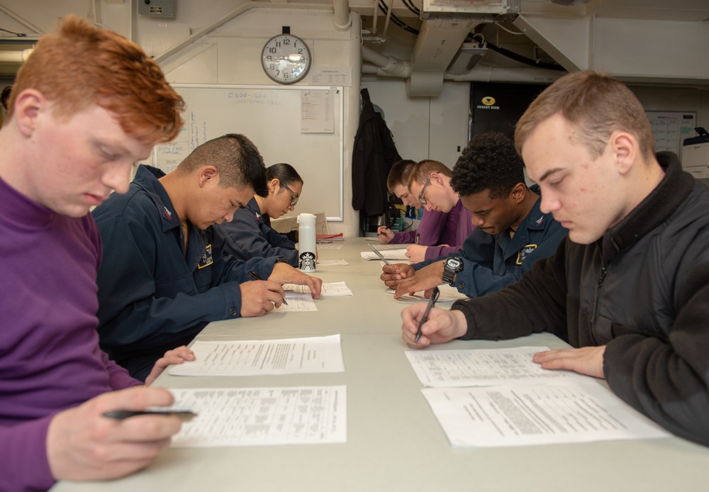 Sailors Take 3M Test
