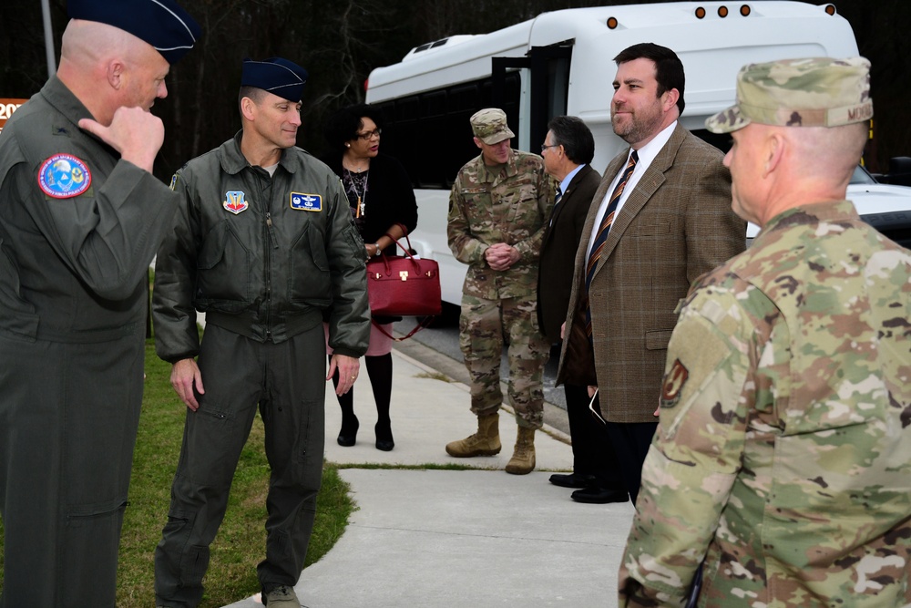 Senator David Perdue's Staff Visits JSTARS