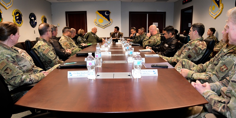 Senator David Perdue's Staff Visits JSTARS