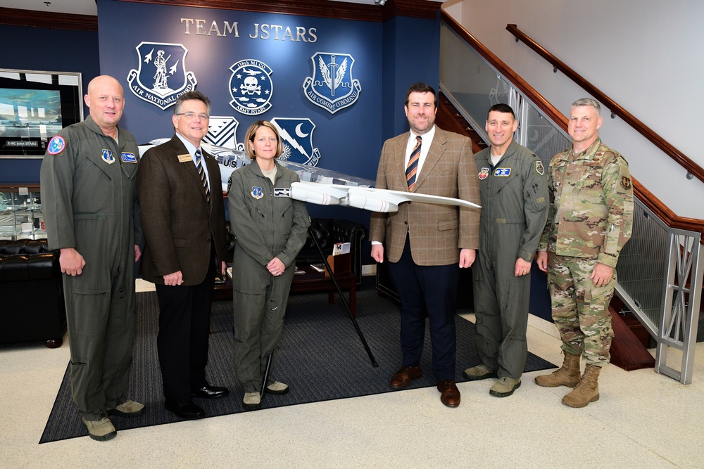 Senator David Perdue's Staff Visits JSTARS