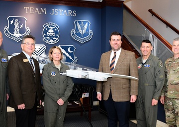 Senator David Perdue's Staff Visits JSTARS