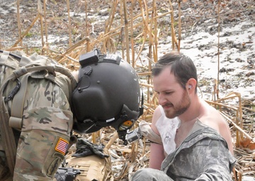 MEDEVAC Soldiers train in disaster scenario
