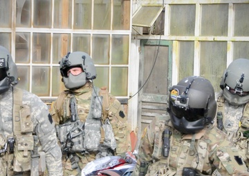 MEDEVAC Soldiers train in disaster scenario