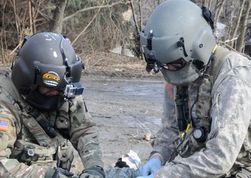 MEDEVAC Soldiers train in disaster scenario