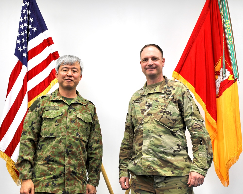 Japan Air Defense School Commandant visits 38th Air Defense Artillery Brigade Headquarters