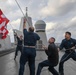 USS Green Bay (LPD 20) sails with U.S Ships