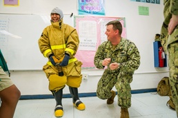 CSS-15 Sailors Teach Ocean of Knowledge to 8th Grade Students