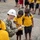 U.S. Navy Seabees with NMCB-5's Detail Pohnpei participate in the Sokehs Elementary School opening ceremony activities