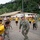 U.S. Navy Seabees with NMCB-5's Detail Pohnpei participate in the Sokehs Elementary School opening ceremony activities