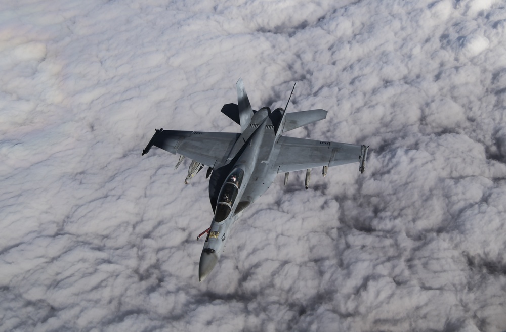 The Air Force refueling the Navy