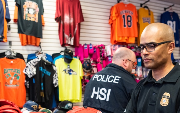 HSI, CBP operation seizes record-breaking $123 million of fake sports merchandise