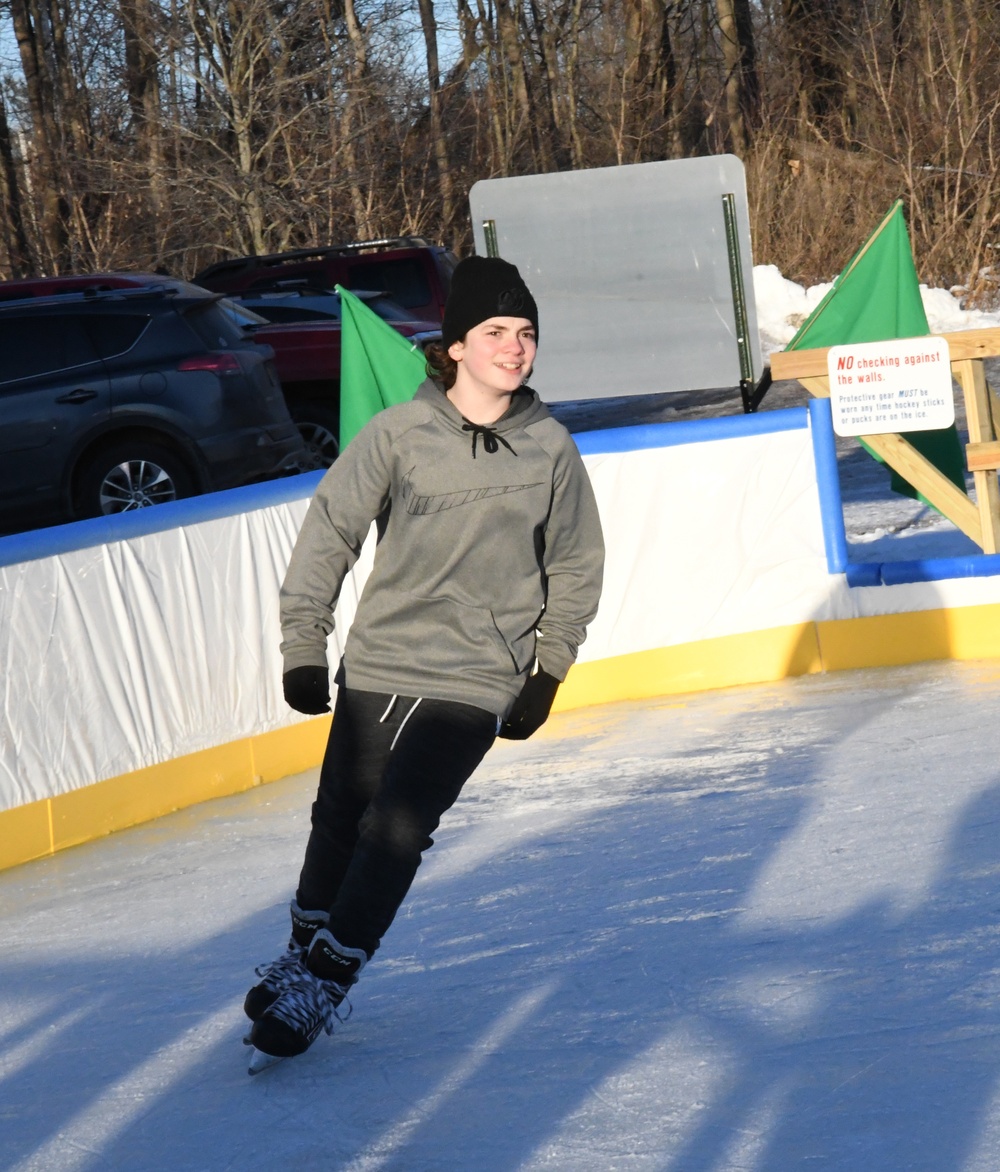 Fort Drum FMWR opens new ice rink for recreational skating