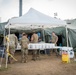 National Guard Base Camp Feeds Staff After Quake