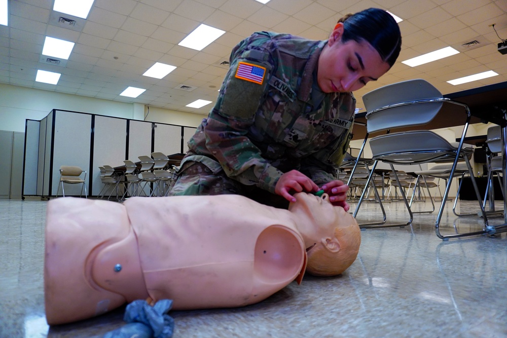 Ordinary Army Reserve Soldiers are trained in combat life-saving skills