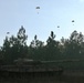 Paratroopers descending during a Rough Terrain Airborne Operation
